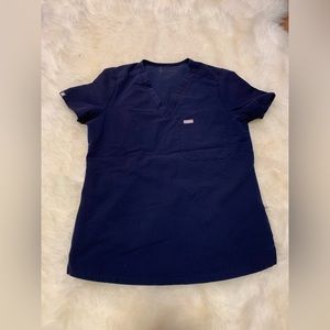 Figs navy blue Catarina scrub top size small
